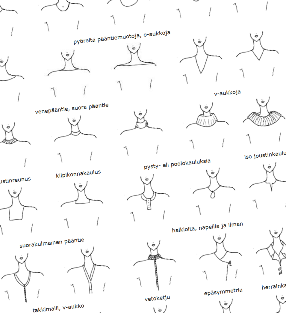 sneeze material Onlooker Pääntie- ja kaulusmalleja neulojille ja muillekin virikkeeksi - Punomo -  käsityö verkossaPunomo - käsityö verkossa